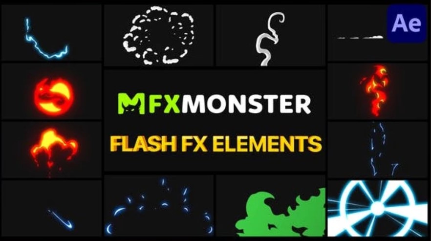 Flash FX Elements Pack 02 - Elevate Your Animation Game at GFXHive