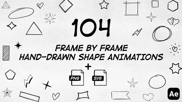 Videohive 50034158 104 Frame By Frame Animated Shapes Pack