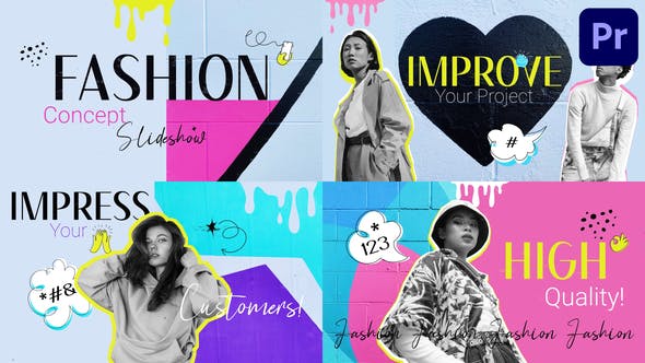 Elevate Your Edits with Videohive 43360743 Fashion Concept Slideshow