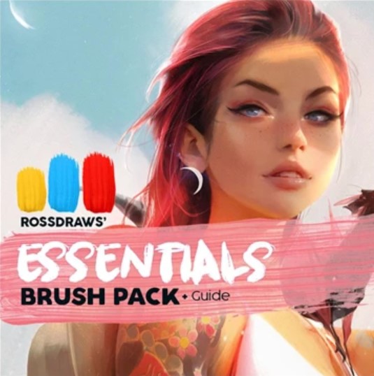 Elevate Your Art with Rossdraws’ Essentials Brush Pack on GFXHive