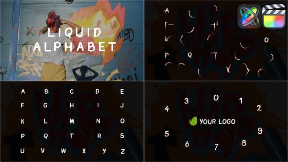 Elevate Your Video Editing with GFXHive's Videohive 46731122 Liquid Alphabet