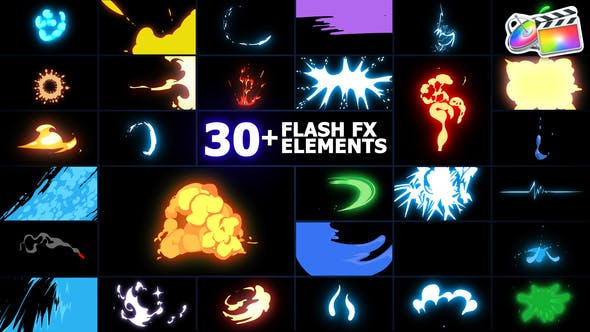 Videohive 45091422 Flash FX Elements Pack | FCPX