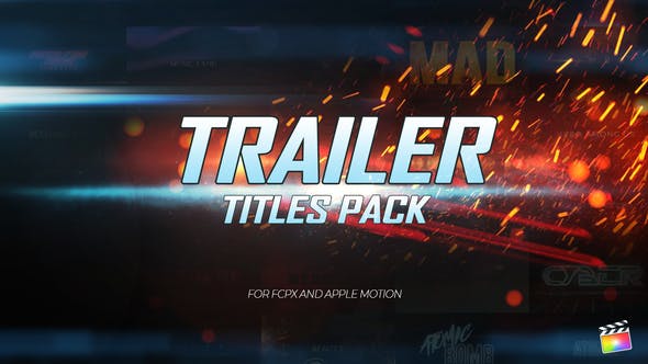 Videohive 22861181 Trailer Titles Pack for Apple Motion and FCPX