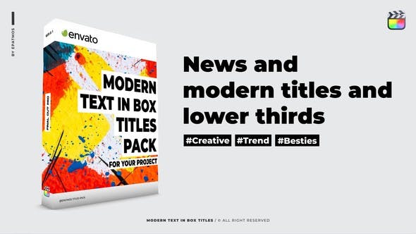 Elevate Your Edits with Videohive 47272304 Modern Text in Box Titles