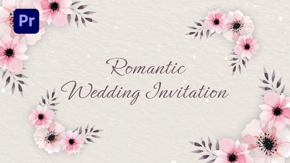 GFXHive Magic: Elevate Your Edits with Romantic Wedding Invitation (MOGRT)