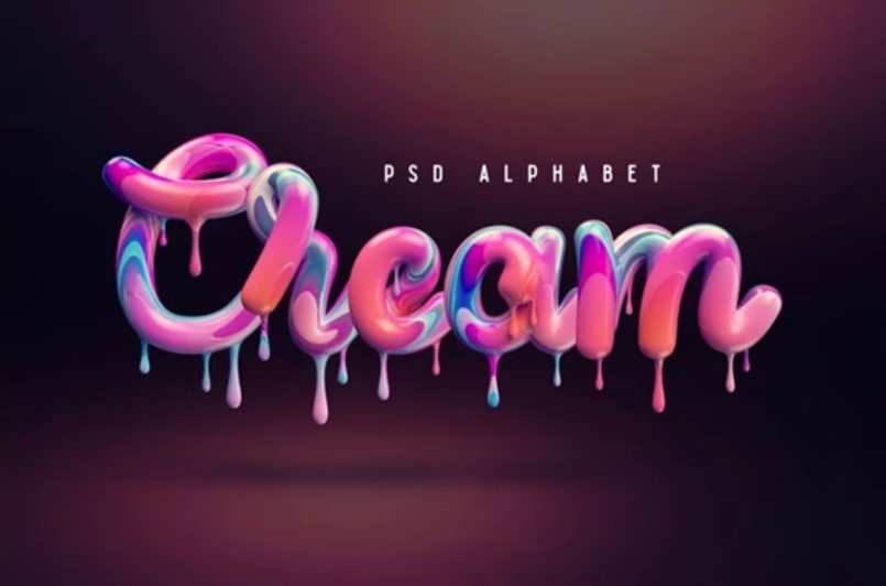 Unleash Creativity with the Cream Alphabet - GFXHive