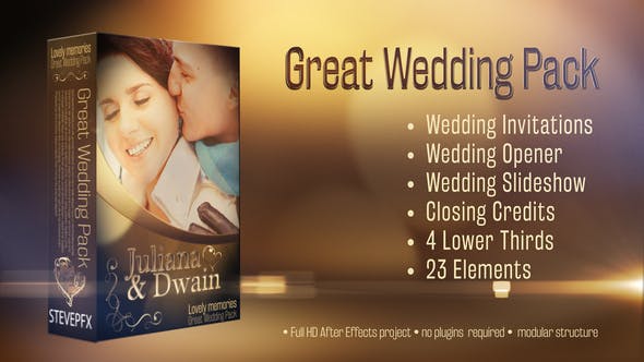 Videohive 10243701 Wedding Pack – Lovely Memories on GFXHive