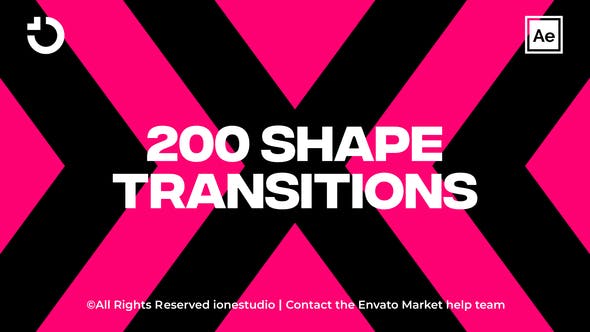 Unlock Your Creativity with Videohive 36929854 200+ Shape Transitions