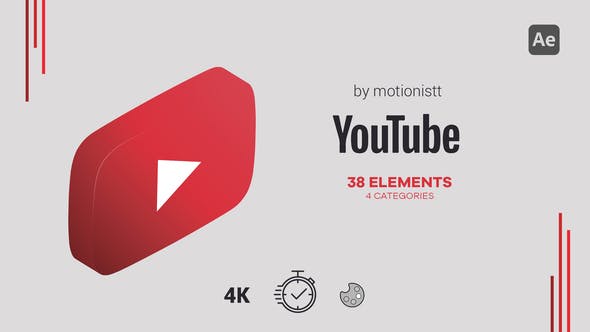 Elevate Your Editing with Videohive 47987402 YouTube Elements Pack