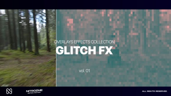 Videohive 46400099 Glitch Effects Overlays Collection Vol. 01