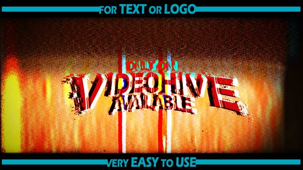 Creative Chaos with Videohive 36162810 Grunge Glitch Logo Opener