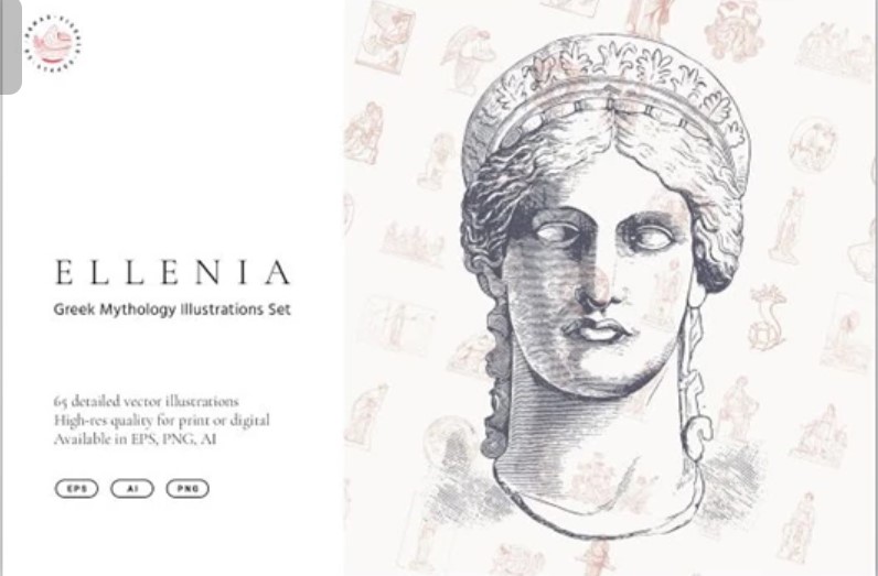 Ellenia – Greek Mythology Set from CreativeMarket 3821532