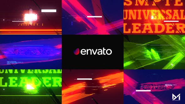 Videohive 36705047 Glitch Brushstroke Intro V2