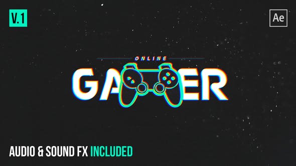 Videohive 25996795 Gamer Glitch Logo Reveal