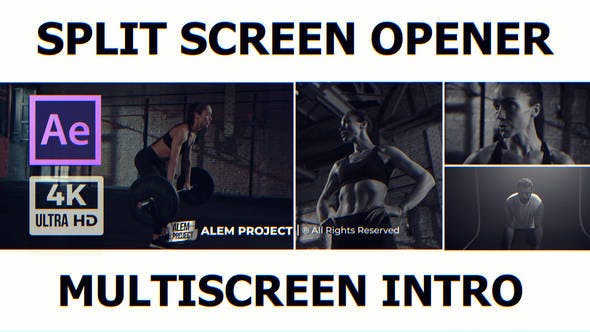 Videohive 47362287 Split Screen Opener – Multiscreen Intro – Promo