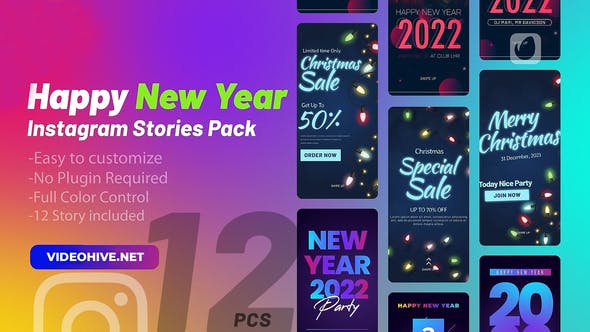 Videohive 35006493 Happy New Year Instagram Stories on GFXHive