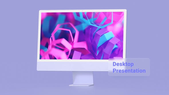 Videohive 35023822 Colorful Display - Website Desktop Mock-Up Presentation