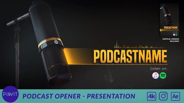 Videohive 31104537 Podcast Opener – Presentation on GFXHive