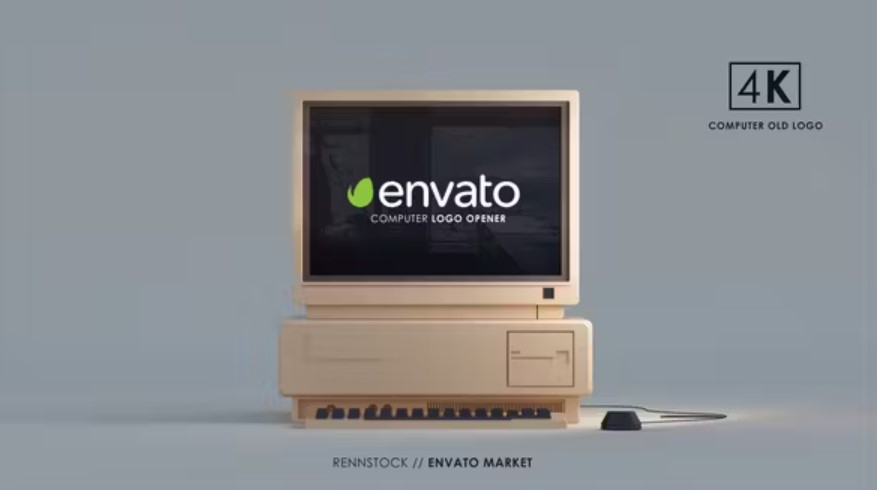 Uncover Nostalgia: Videohive 50963487 Old Computer Mockup