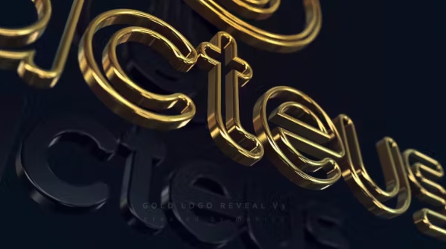 Unlocking Elegance: Videohive 27533373 Gold Logo Reveal v3