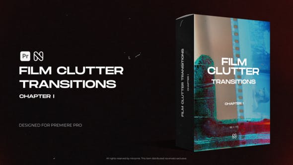 Videohive 50951115 Film Clutter Transitions for Premiere Pro