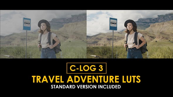 Videohive 50930907 C-Log3 Travel Adventure and Standard Color LUTs