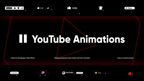 Revolutionize Your Edits with 11 YouTube Animations | After Effects