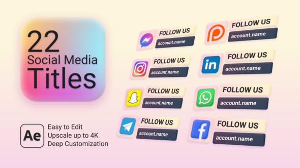 Experience GFXHive's Videohive 46015426 Social Media Titles