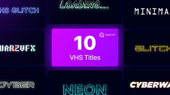 Elevate Your Edits with Videohive 44762631 VHS Titles Vol. 01