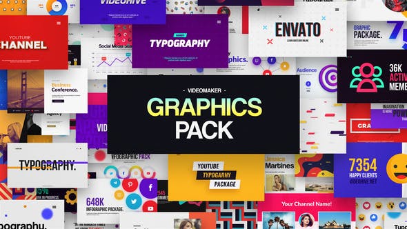 Videohive 32196607 Videomaker Graphics Pack - Elevate Your Video Editing