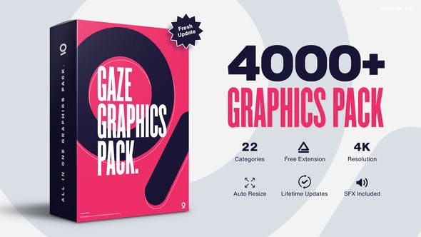 Unlock Creative Brilliance with Videohive Gaze – Graphics Pack V4.5