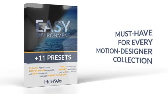 Videohive 17607085 Easy Environment + 11 Presets