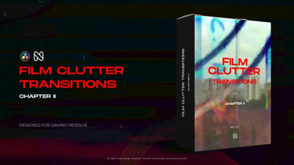 Videohive 50951145 Film Clutter Transitions Vol. 02 for DaVinci Resolve