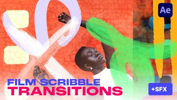 Transform Your Videos with Videohive 48559951 Film Scribble Transitions