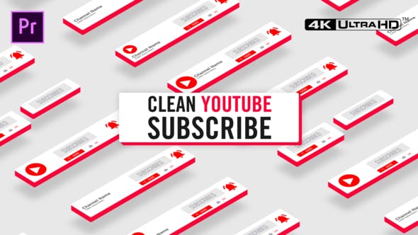 Elevate Your Content with Videohive 26355376 Clean Youtube Subscribe