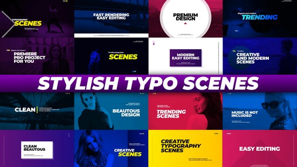 Elevate Your Video with Videohive 34509794 Stylish Typo Scenes