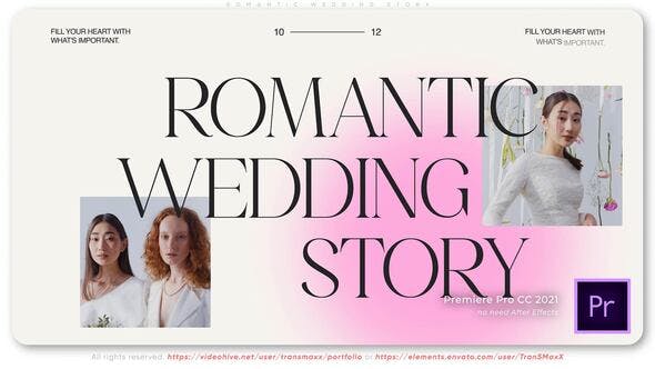 Videohive 51199494 Romantic Wedding Story – Unleash Creativity