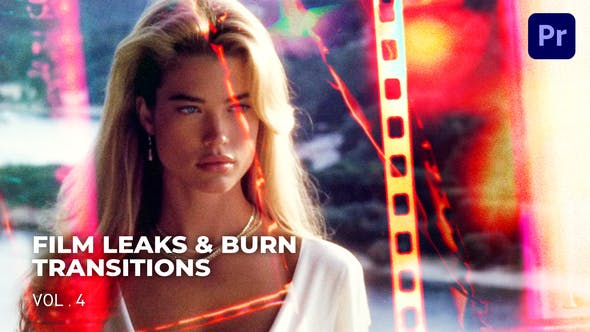 Videohive 51084343 Film Leaks & Burn Transitions VOL. 4