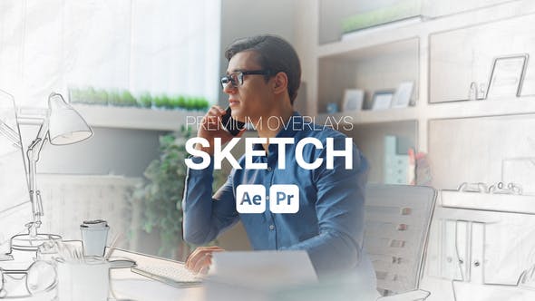 Videohive 51143996 Premium Overlays Sketch for Creative Video Effects