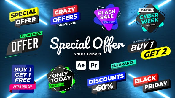 Unlock Exclusive Deals with Videohive 51169430 Special Offer Sale Labels