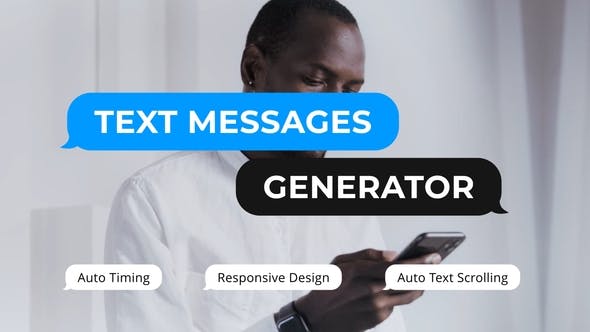 Videohive 51079799 Text Messages Generator on GFXHive