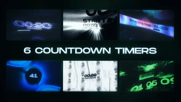 Videohive 51122234 6 Countdown Timer | Stream Background Pack