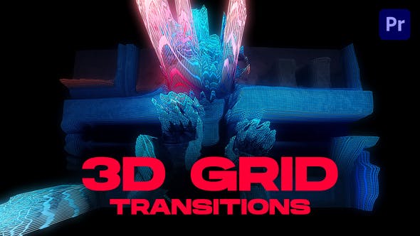 Videohive 51149711 3D Grid Transitions | Premiere Pro