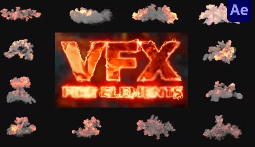 Videohive 51236418 VFX Fire Elements for After Effects | GFXHive