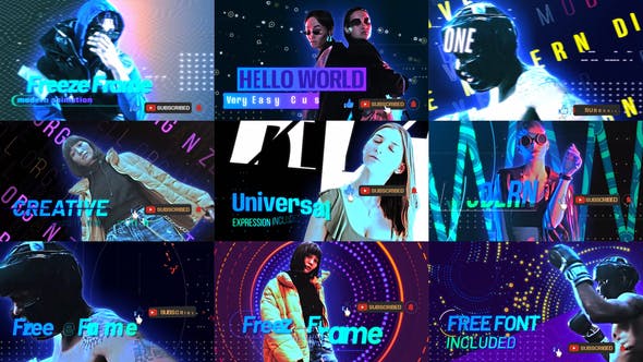 Download Videohive 51279642 Trendy Freeze Frame 02