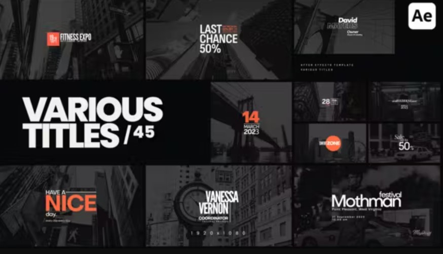 Videohive 51277088 Various Titles 45 – Download on GFXHive!