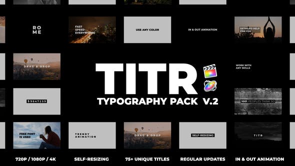 Dynamic Typography Pack for Final Cut Pro X - Enhance Your Videos