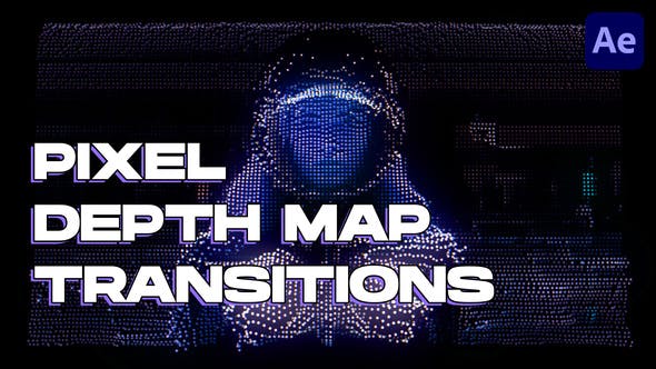 Videohive 51373989 Pixel Depth Map Transitions | After Effects