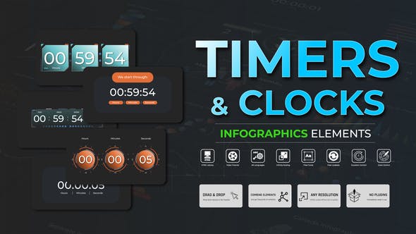 Videohive 51314447 Infographic – Timers And Clocks, GFXHive