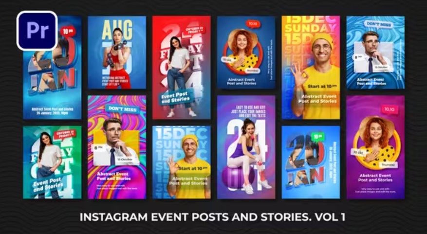 Videohive 41552621 Instagram Event Posts and Stories. Vol 1